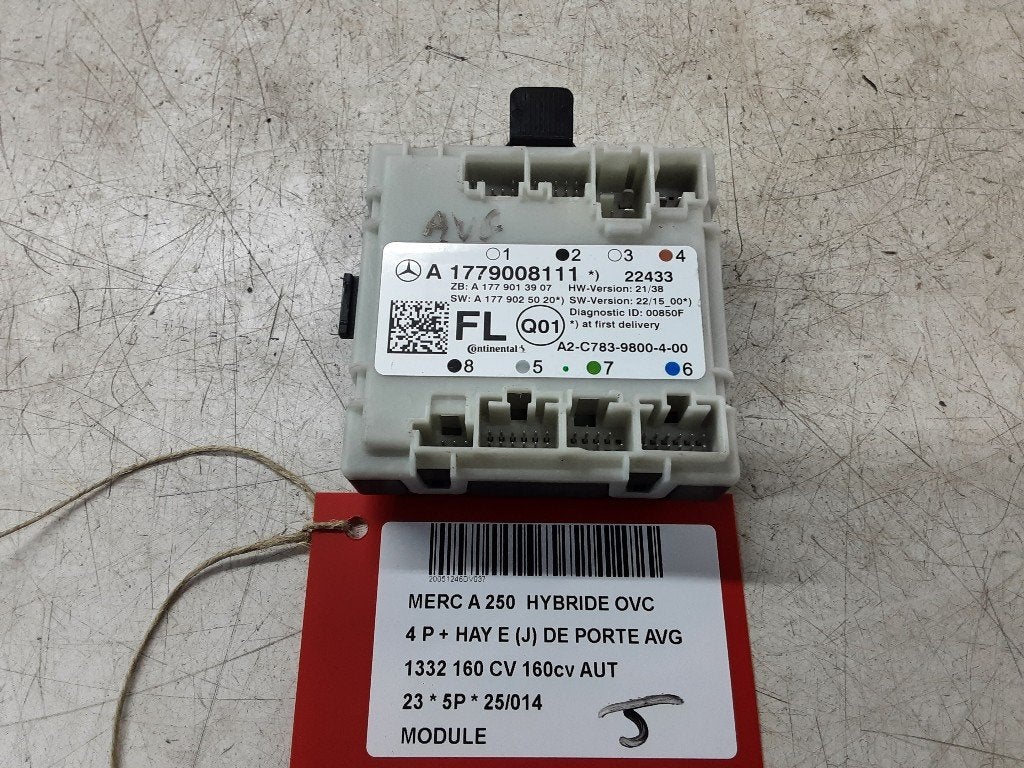 UNITE ELECTRONIQUE Mercedes-Benz A (177.0) (A1179008111), Autos : Pièces & Accessoires, Mercedes-Benz, Utilisé, Dialog.mb@mercedes-benz.com