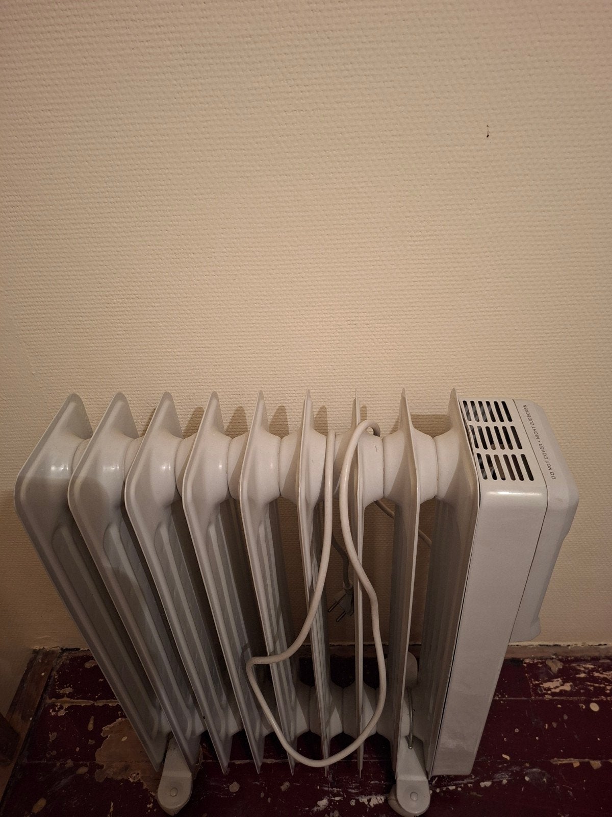 oliegevulde radiator, Ophalen, Radiator