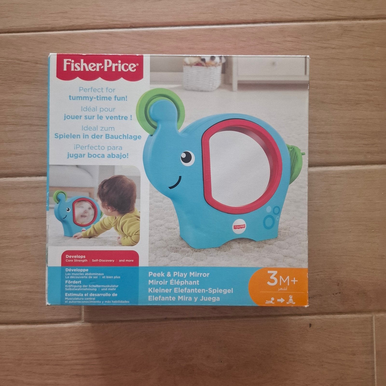 Fisher price - kiekeboe speelspiegel, Kinderen en Baby's, Speelgoed | Badspeelgoed, Ophalen, Zo goed als nieuw, Fisher-Price