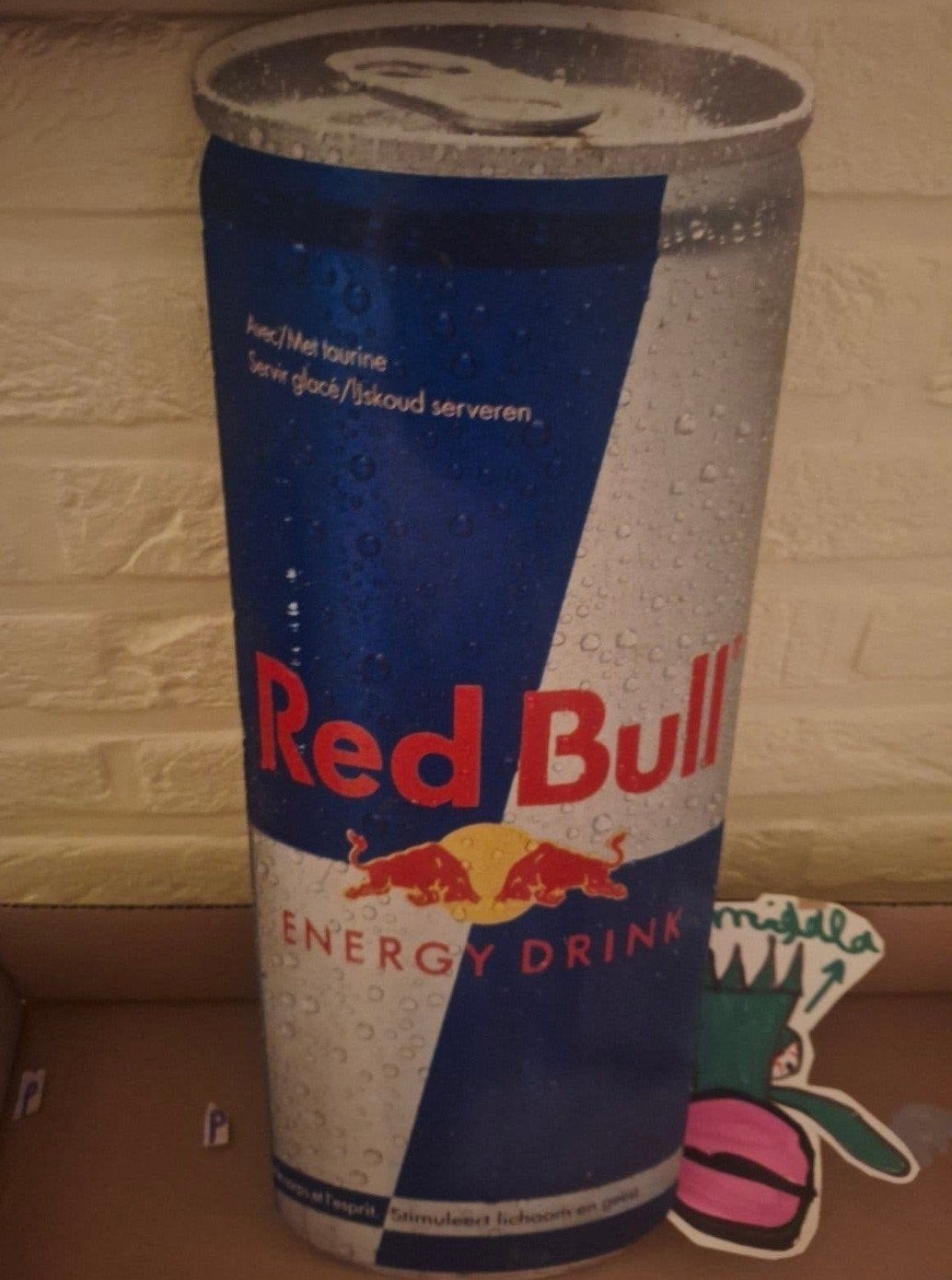 red bull metalen reclame bord, Verzamelen, Merken en Reclamevoorwerpen, Ophalen of Verzenden