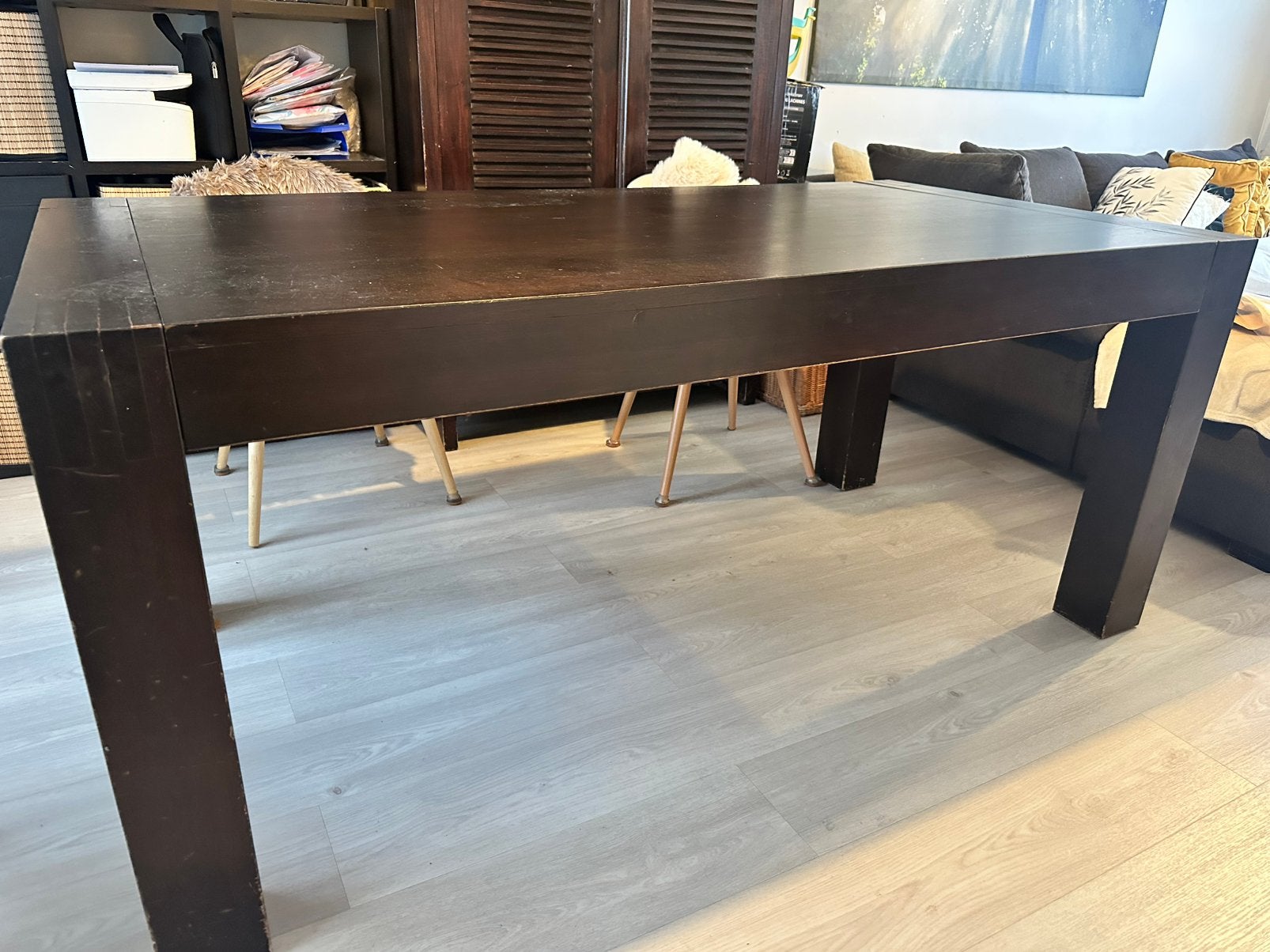 Table salon en chêne, Maison & Meubles, Enlèvement, Comme neuf, Chêne