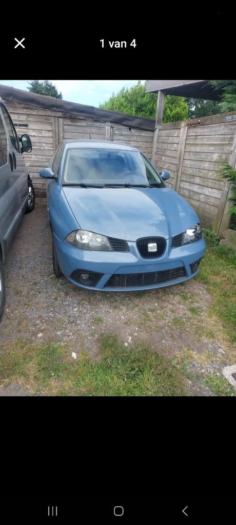 seat ibiza, Auto's, Seat, Voorwielaandrijving, Stof, Zwart, Blauw