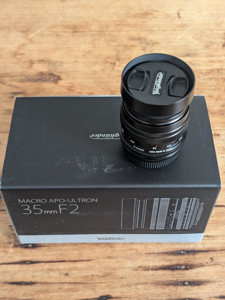 Voigtlander 35mm / 1:2 MACRO APO Ultron for FUJI X, Filtre inclus, 35 mm, Lentille standard, Comme neuf