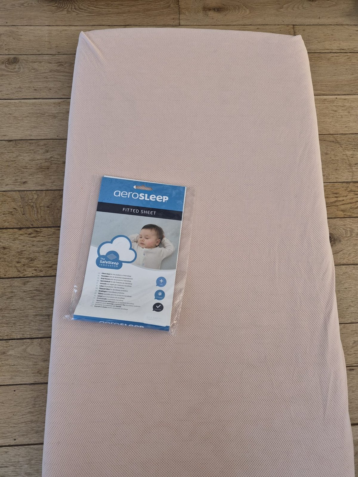 Roze hoeslaken Aerosleep: 60 x 120 cm, Gebruikt, Eenpersoons, 70 cm of minder, 190 cm of minder