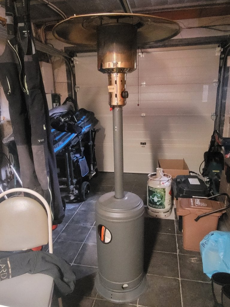 Terrasverwarmer, Ophalen, Zo goed als nieuw, Gas, Vloer
