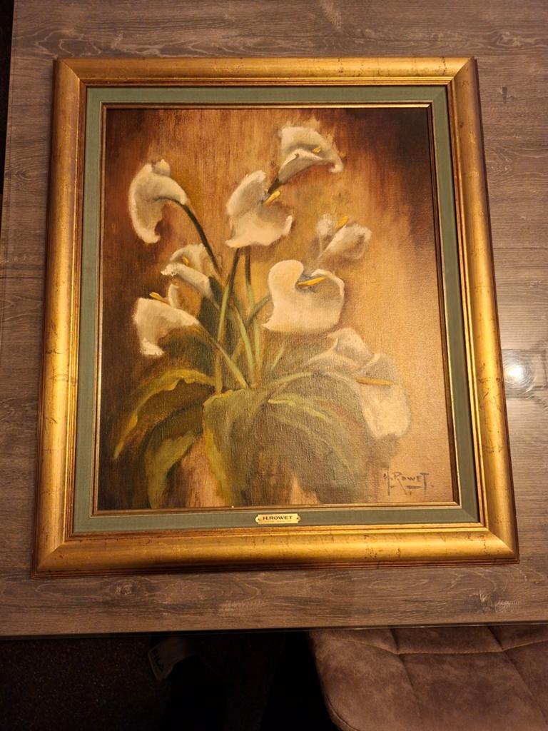 H.ROWET uniek schilderij, Antiek en Kunst, Ophalen