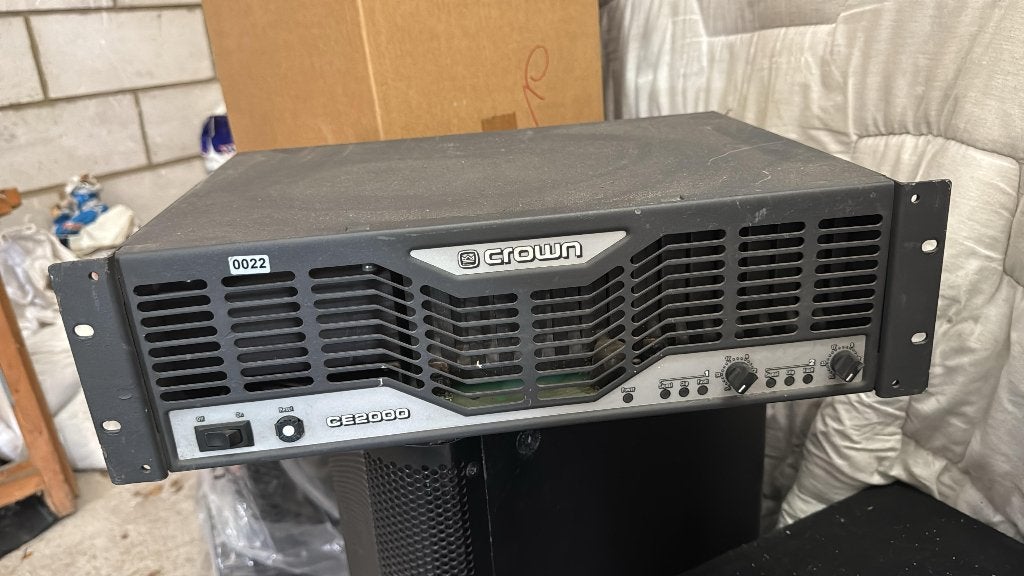 Crown CE2000 – Pro PA versterker | Werkende staat, Ophalen