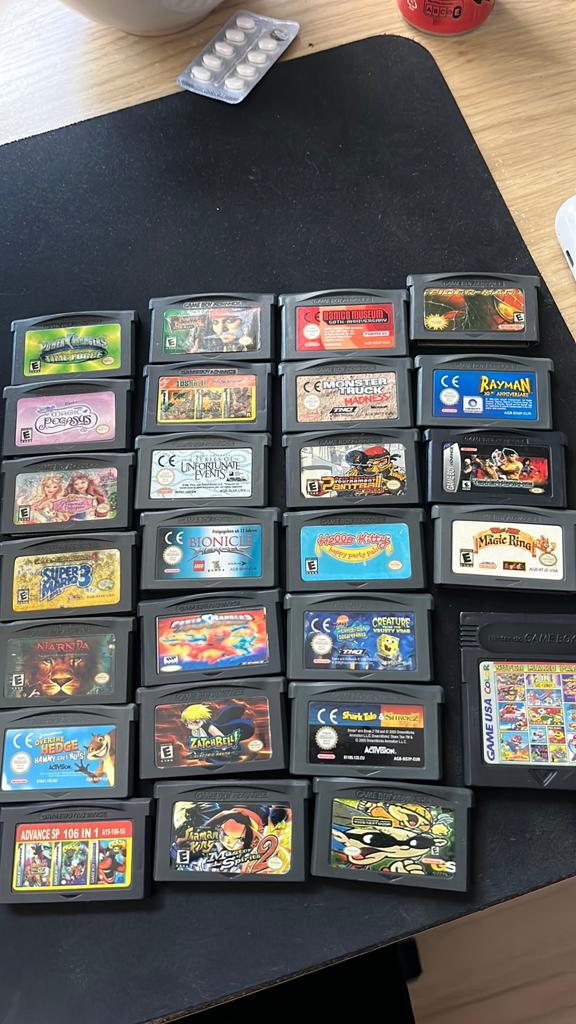Gameboy advanced spelletjes, Ophalen, Gebruikt
