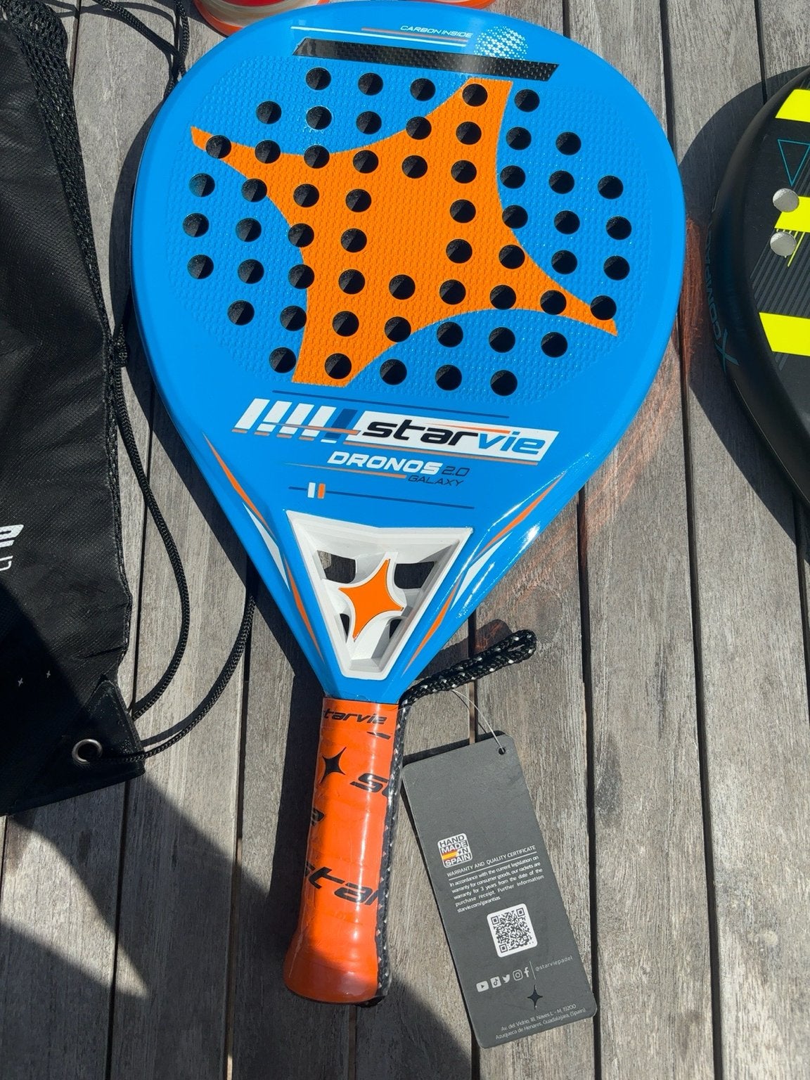Nieuw - StarVie Dronos 2.0 Galaxy padel - hand made in Spain, Sports & Fitness, Padel, Enlèvement, Comme neuf, Raquette de padel
