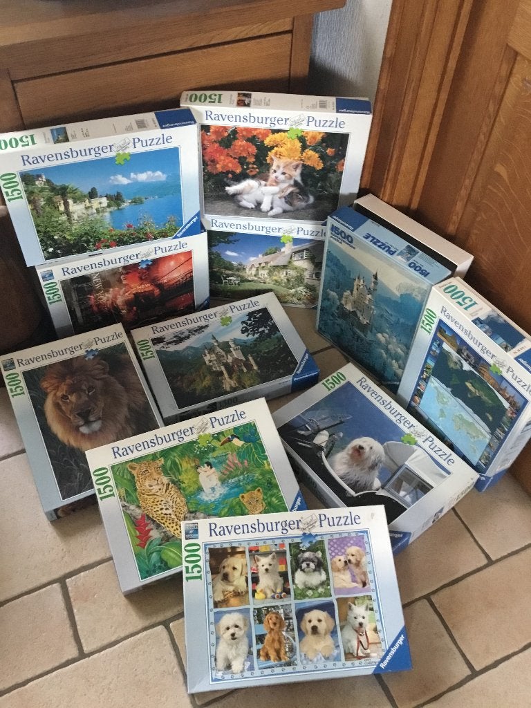 Puzzels Ravensburger 1500 stukjes, Ophalen of Verzenden, 500 t/m 1500 stukjes, Gebruikt, Legpuzzel