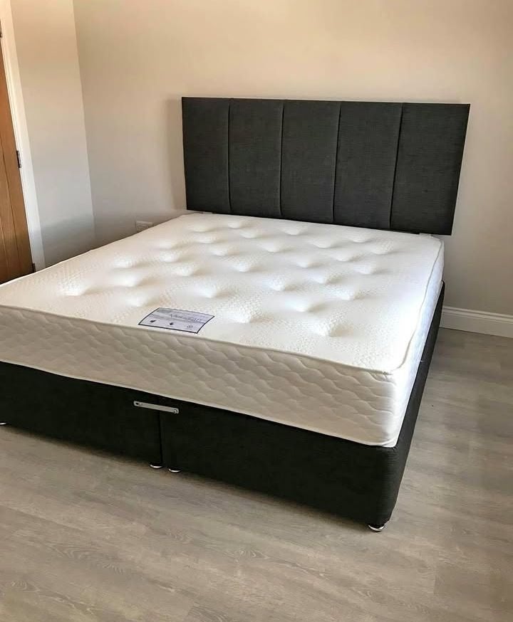 Lit et matelas (toutes tailles disponibles), Envoi, Neuf, Deux personnes, Autres couleurs