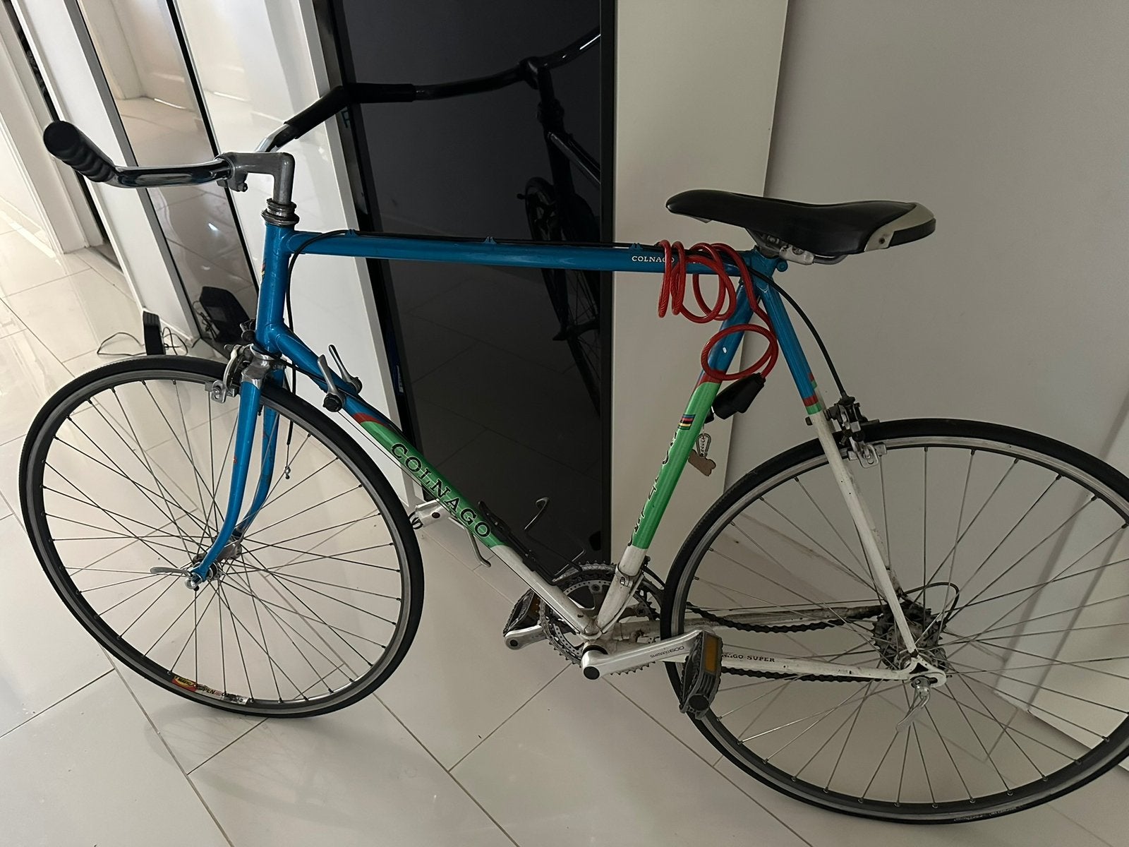 Colnago Super Body, Vélos & Vélomoteurs, Vélos | Vélos de course, Enlèvement, Utilisé, 15 à 20 vitesses, Carbone
