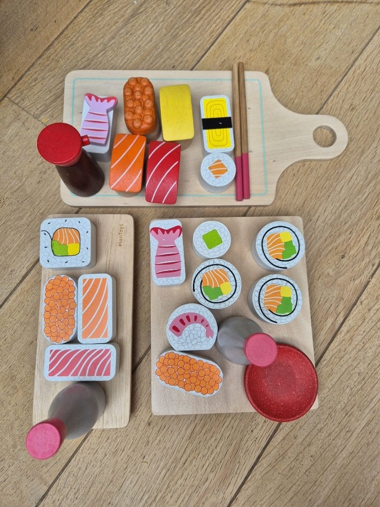 PlanToys houten sushi set met snijplanken..., Ophalen, Gebruikt, Overige typen