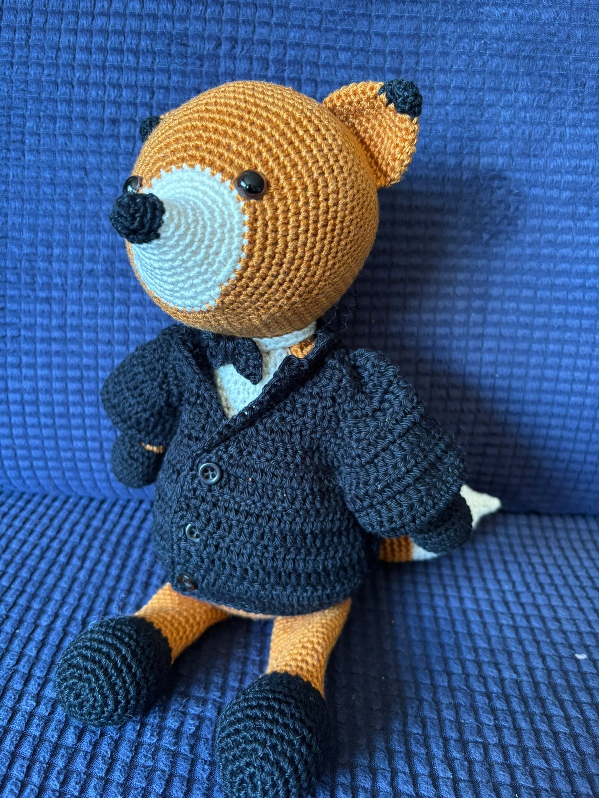 Zelfgehaakte knuffel Vos, Enfants & Bébés, Jouets | Peluches, Enlèvement ou Envoi, Neuf, Renard, Fait main