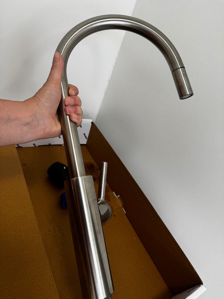 Keukenkraan Caressi 1114 u eco chroom, Ophalen, Nieuw, Chroom, Kraan
