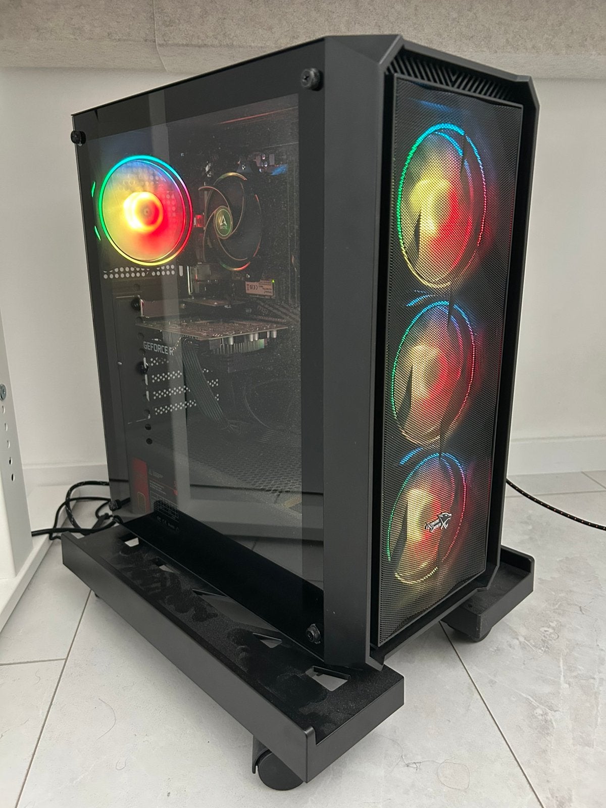 Gaming pc met gratis monitor en gaming steeringwheel, Ophalen, Zo goed als nieuw, 32 GB, Gaming