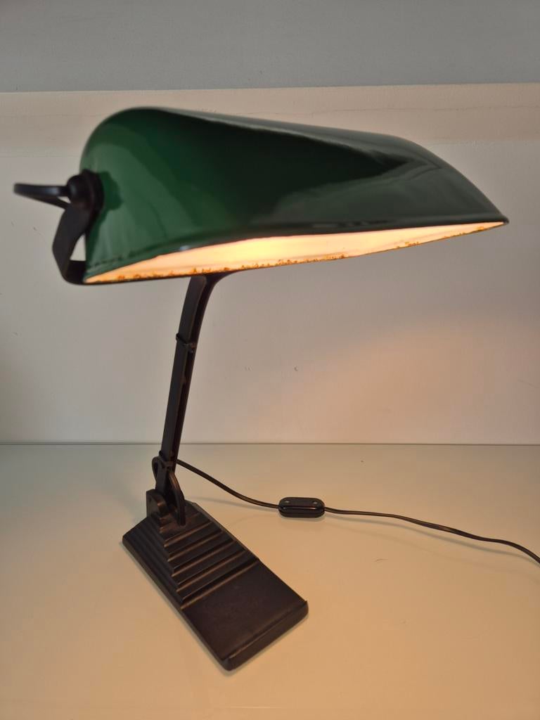 Bureau ancien, lampe de notaire ERPE, Enlèvement ou Envoi