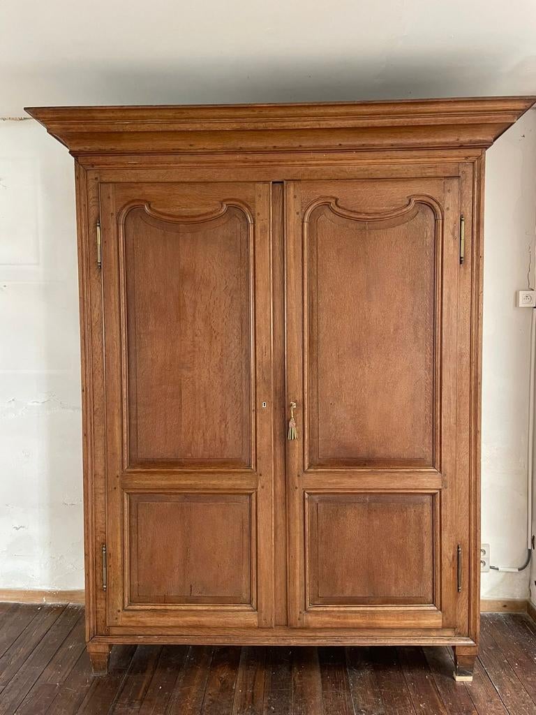 Authentieke eiken kast met binnenindeling, Antiek en Kunst, Ophalen