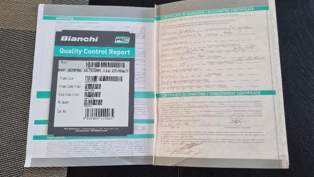 Bianchi Sempre Pro koersfiets, Fietsen en Brommers, Gebruikt, Carbon, 10 tot 15 versnellingen, Heren