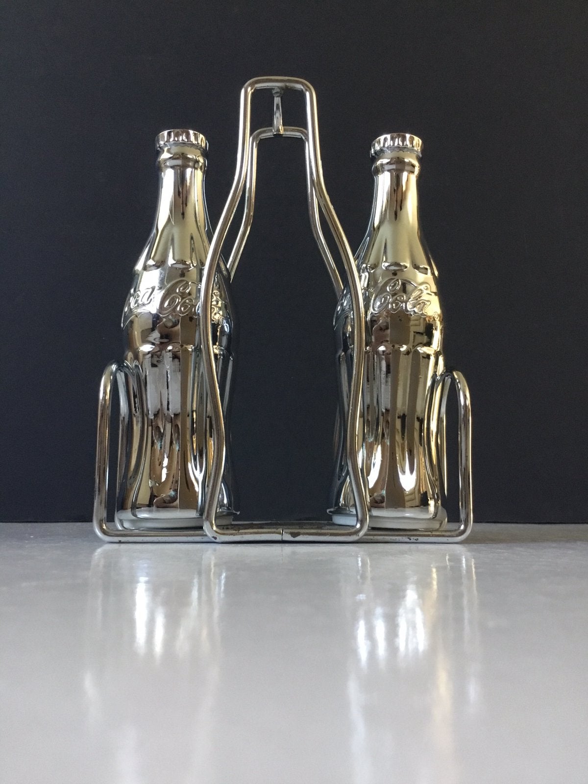 Salière et poivrière Coca Cola Chrome 2002, Enlèvement ou Envoi, Utilisé