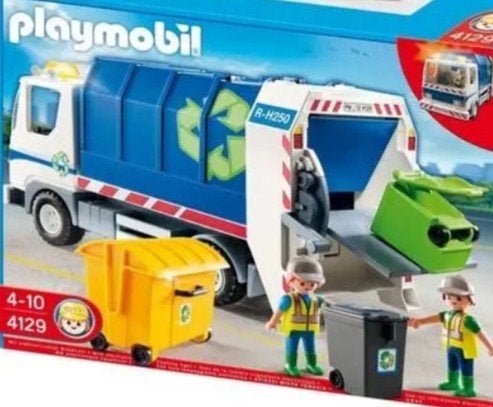 Playmobil vuilkar met werkende lichten, Ophalen, Zo goed als nieuw