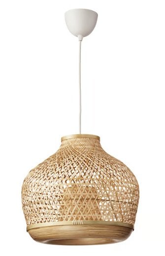 2X hanglamp Ikea MISTERHULT, Ophalen, E27 (groot), Zo goed als nieuw, Overige materialen