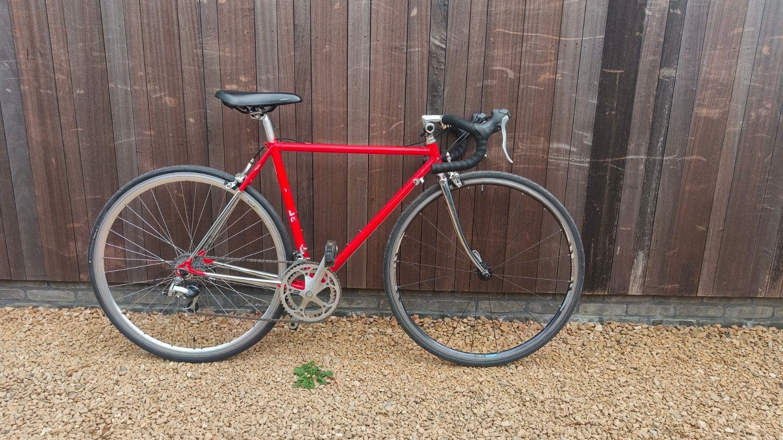 Retro stalen koersfiets., Fietsen en Brommers, Minder dan 10 versnellingen, Gebruikt, Velgrem, 49 tot 53 cm