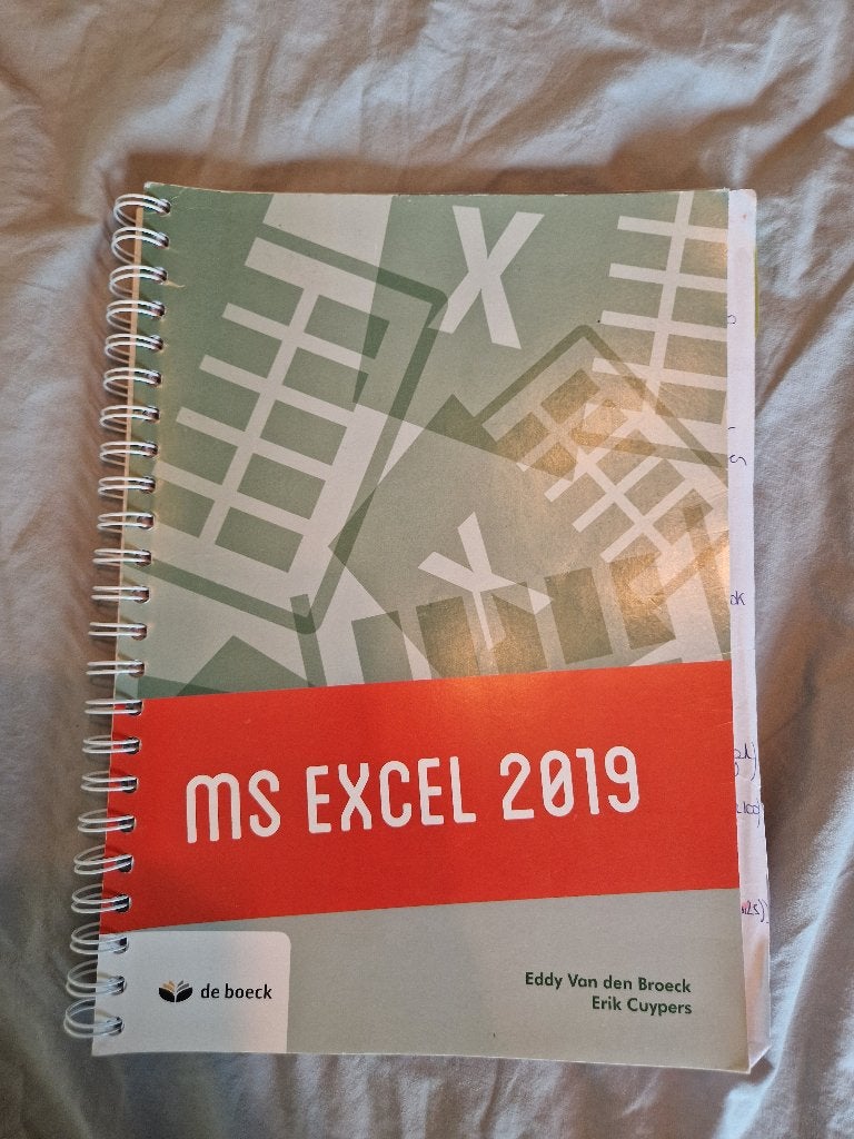 MS EXCEL 2019, Boeken, Ophalen of Verzenden, Zo goed als nieuw, Hogeschool, Van In