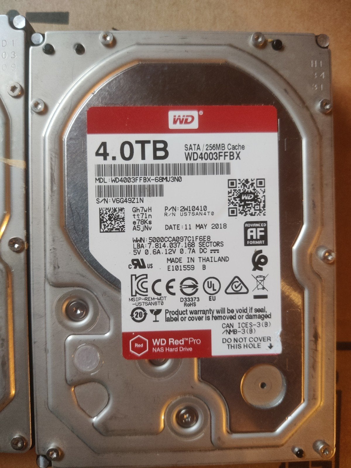 4tb WD Hard Disk 2 stuks, Computers en Software, Harde schijven, Ophalen, HDD