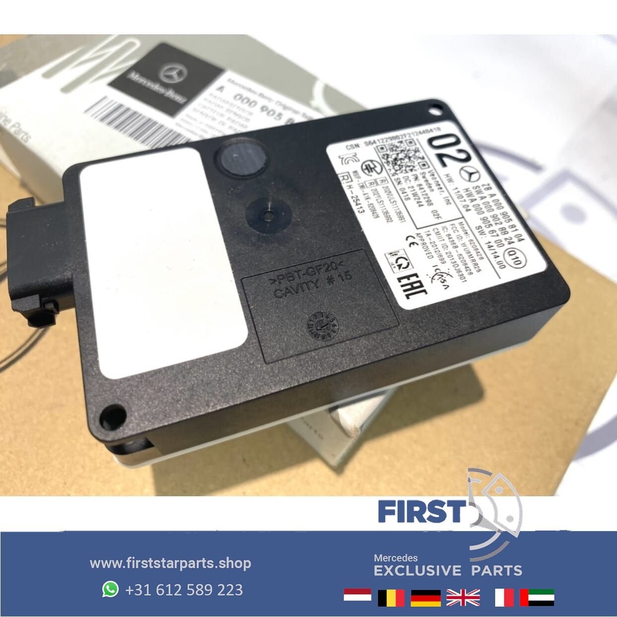 A0009058104 RADAR SENSOR W176 W246 W205 W213 W156 W253 W222, Gebruikt, -, Ophalen of Verzenden, -