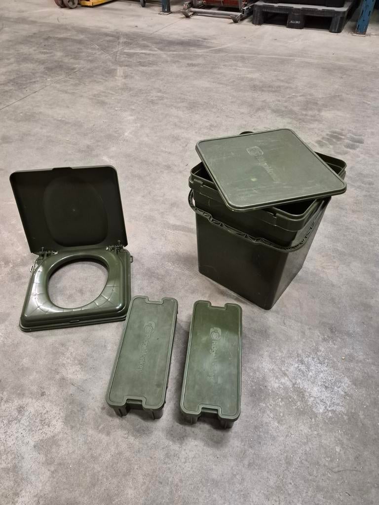 Ridgemonkey xl bucket + toilet seat, Ophalen of Verzenden