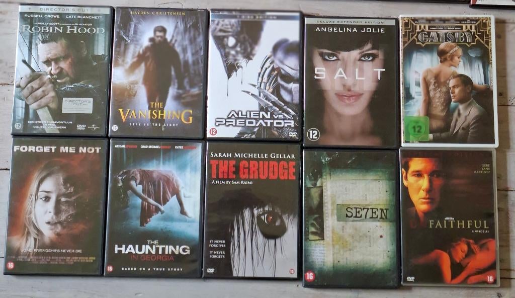 10 films te koop, Cd's en Dvd's, Dvd's | Avontuur, Ophalen of Verzenden, Zo goed als nieuw
