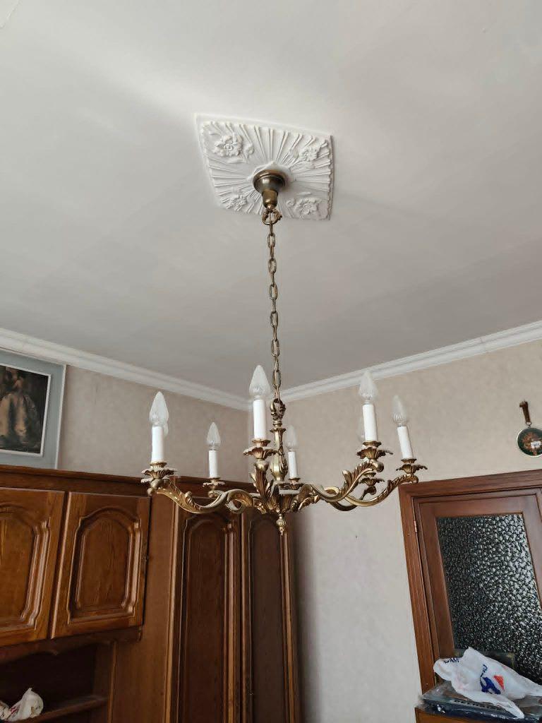 Kroonluchter, Huis en Inrichting, Lampen | Kroonluchters, Ophalen, Gebruikt, Metaal, Oud