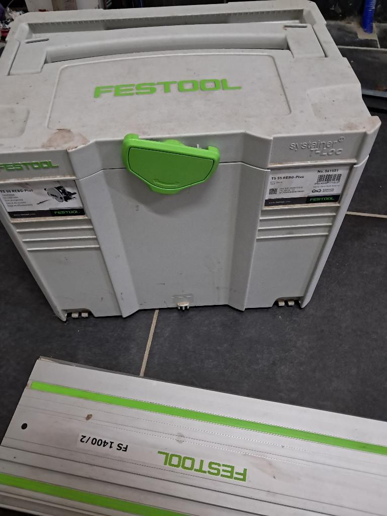 Scie plongeante Feestool TS 55 + rail de guidage, Enlèvement, Comme neuf, Scie plongeante, Festool