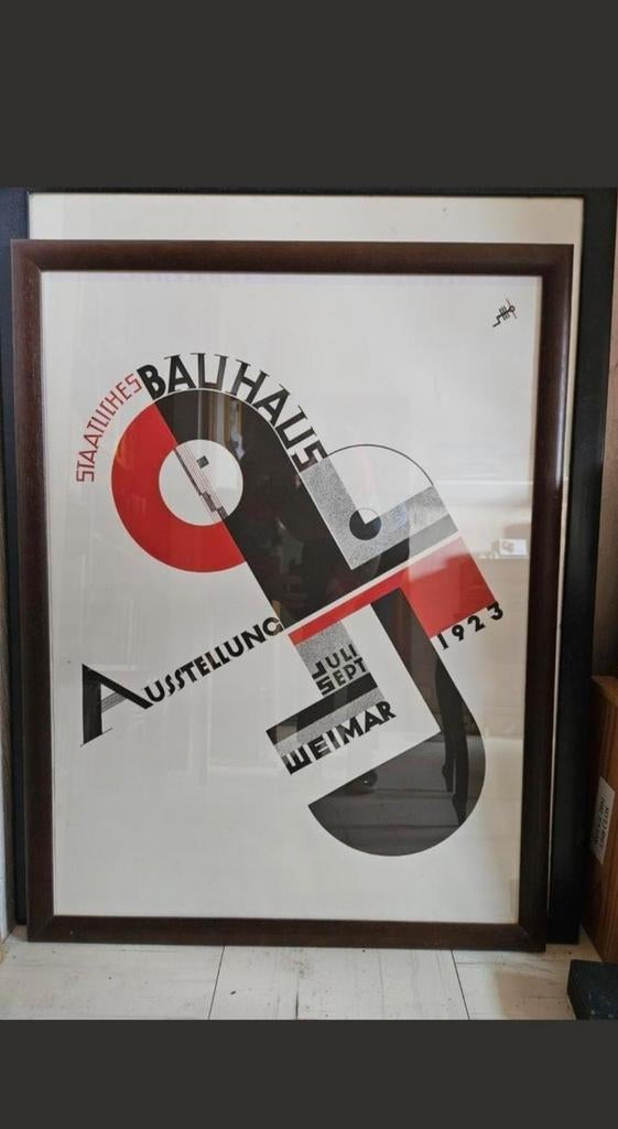 Affiche Bauhaus, Antiek en Kunst, Ophalen