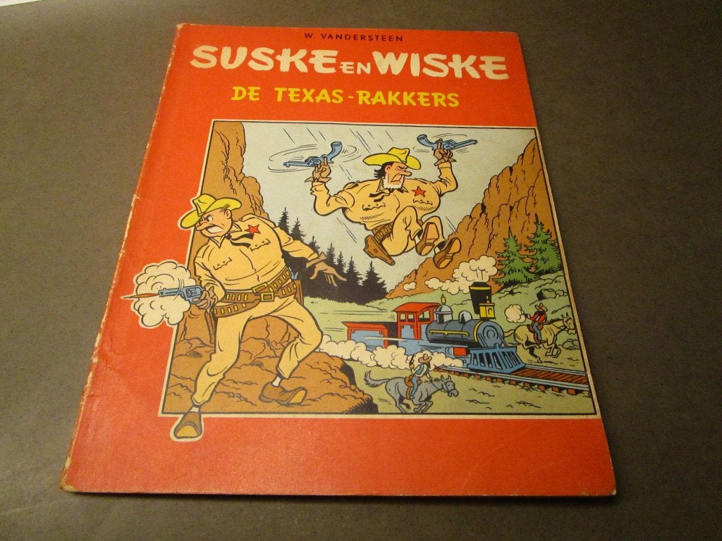 Sus en Wis - De Texas-rakkers - 1960 - 1e druk - Hollands, Gelezen, Willy vandersteen, Eén stripboek, Ophalen of Verzenden
