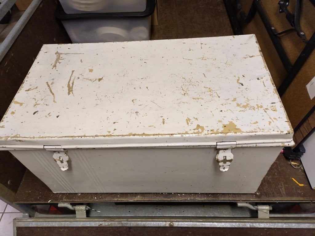 Yzeren Opbergbox, Doe-het-zelf en Bouw, Ophalen, Gebruikt, 40 tot 60 cm, Bak of Kist