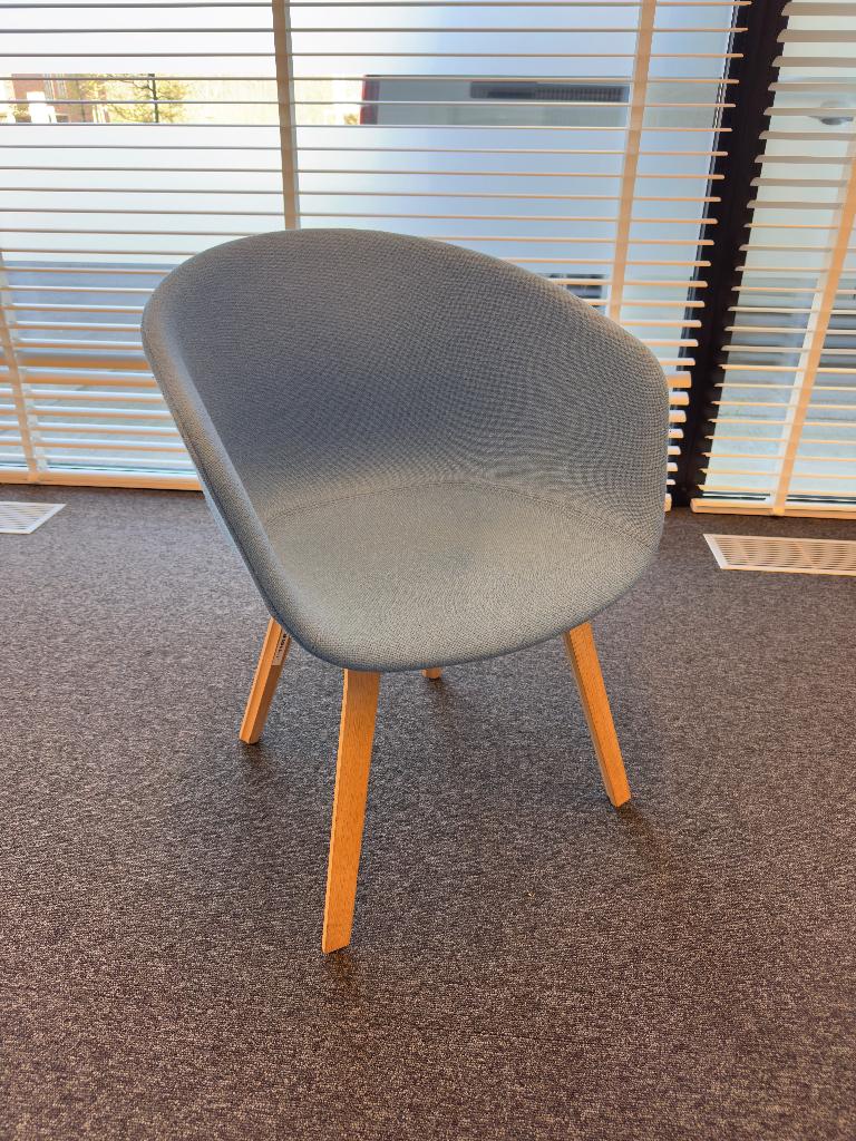 HAY design lounge stoel Scandinavisch design – blauw, Ophalen, Zo goed als nieuw, Minder dan 75 cm, 50 tot 75 cm