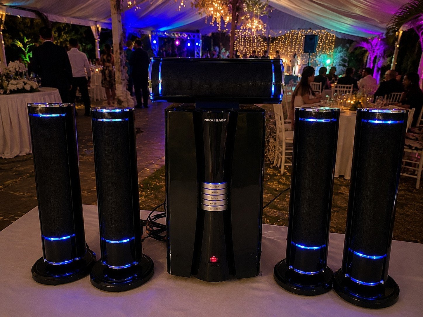 Super Galaxy Geluidsinstallatie met subwoofer en luidspreker, Ophalen, Zo goed als nieuw, Overige typen, Geluidgestuurd