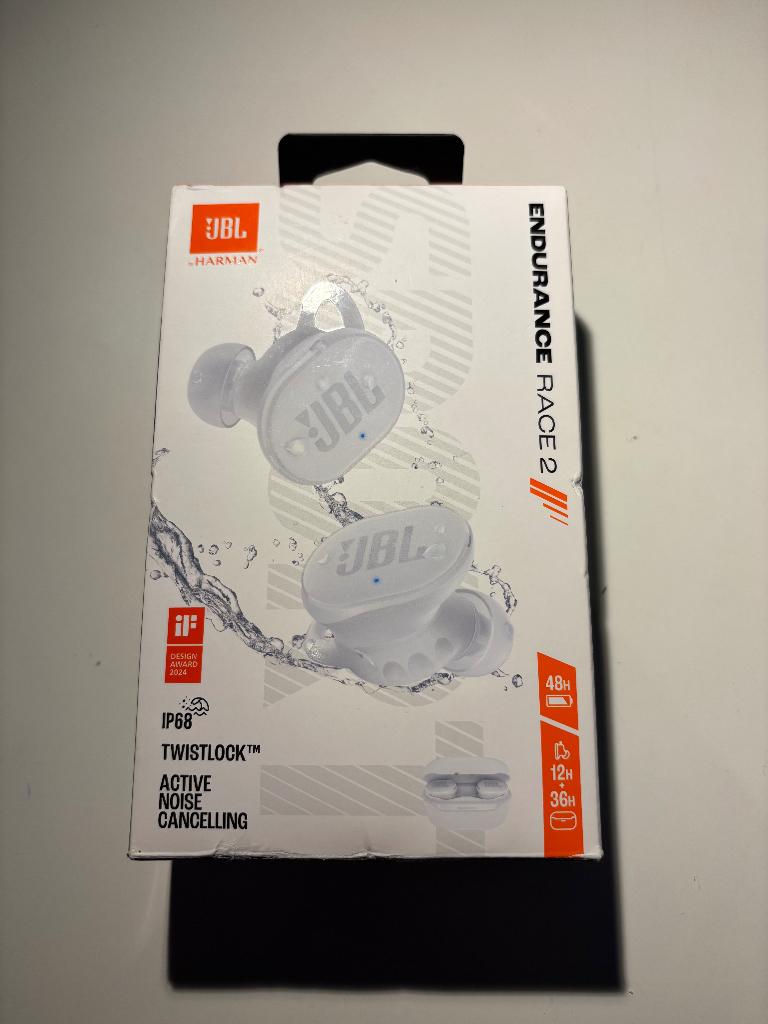 JBL ENDURANCE RACE 2 Bluetooth oortjes met ANC, Bluetooth, Nieuw, Ophalen of Verzenden, JBL