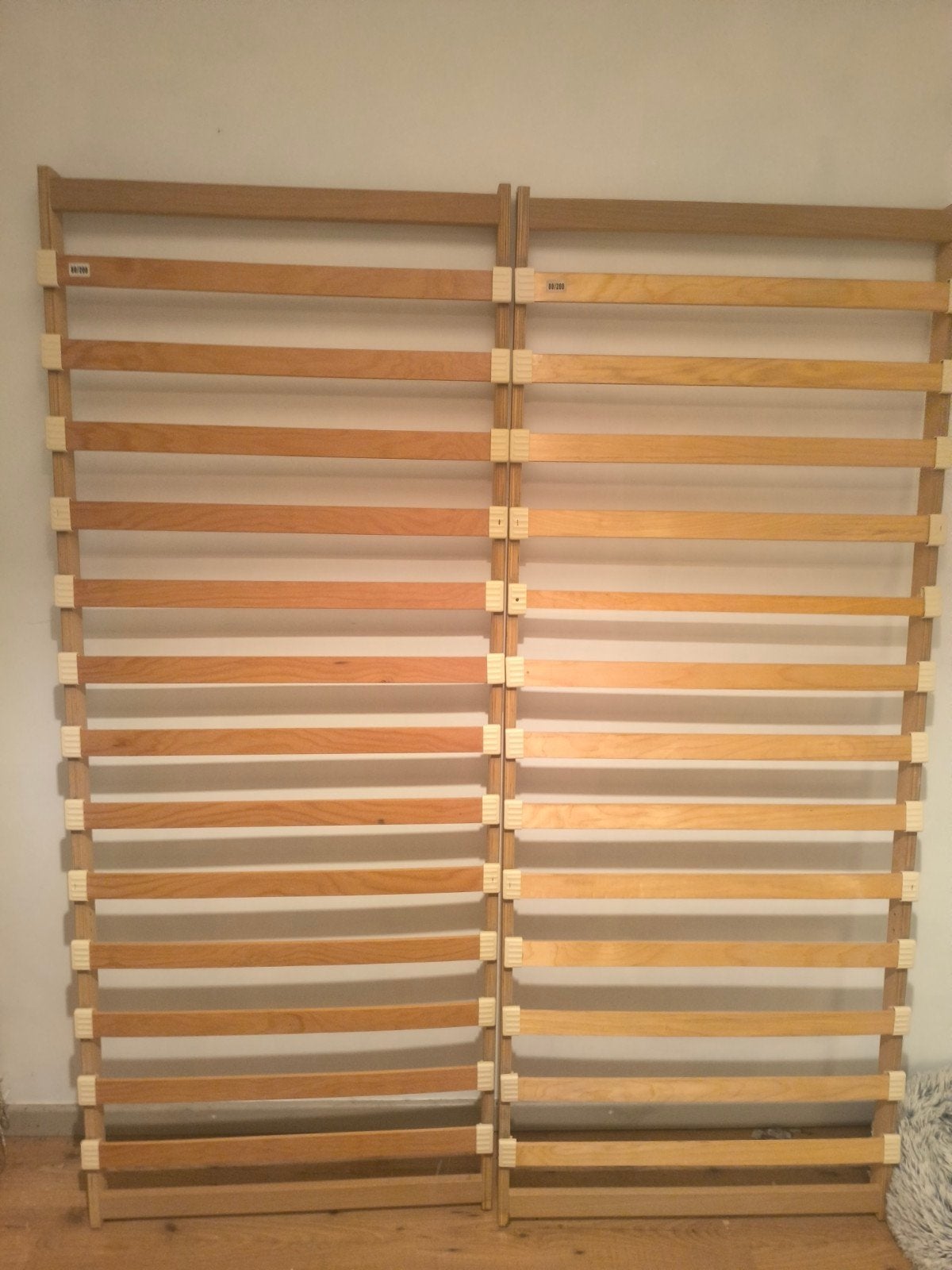 Lattenbodems 195 x 160 (2 stukken), Maison & Meubles, Chambre à coucher | Matelas & Sommiers, Enlèvement