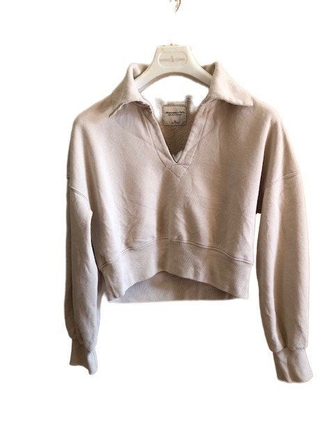 Sweat/Beige/Femme/Abercrombie&Fitch/taille XS, Kleding | Dames, Beige, Ophalen of Verzenden, Zo goed als nieuw, Maat 34 (XS) of kleiner