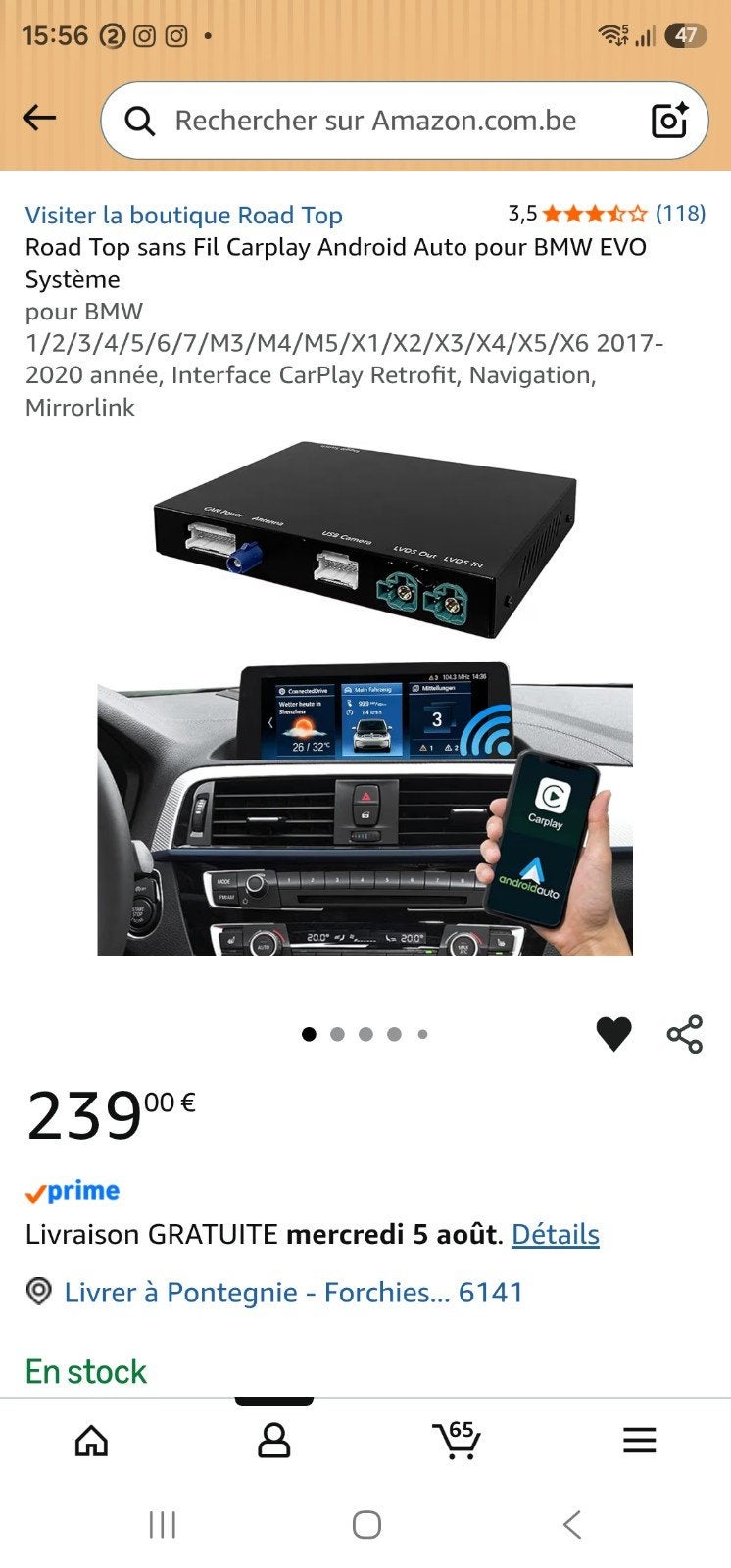 CarPlay BMW ID5 Evo, Auto diversen, Autoradio's, Ophalen of Verzenden, Nieuw