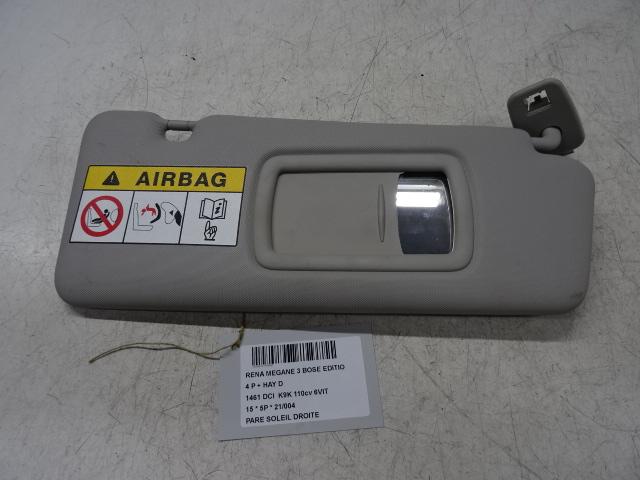 PARE-SOLEIL DROIT Renault Megane III Berline (BZ), Utilisé, Renault