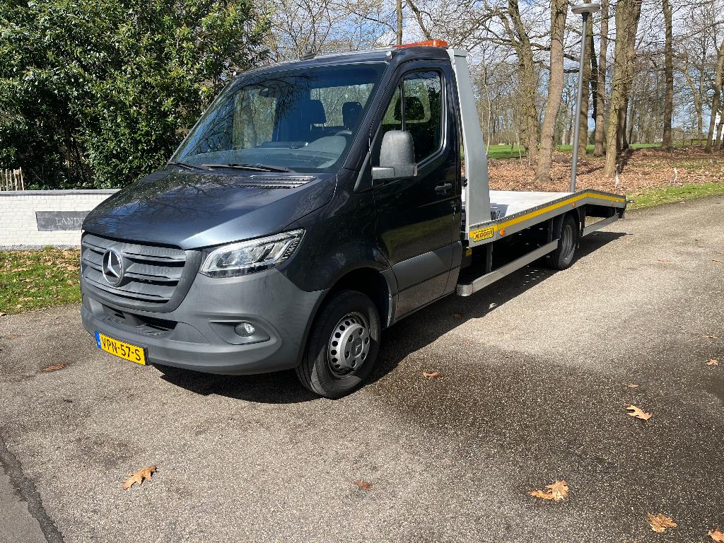 Mercedes Sprinter 519 CDI AUTOTRANSPORTER DEPANAGE, Auto's, Euro 6, Blauw, Mercedes-Benz, Bedrijf