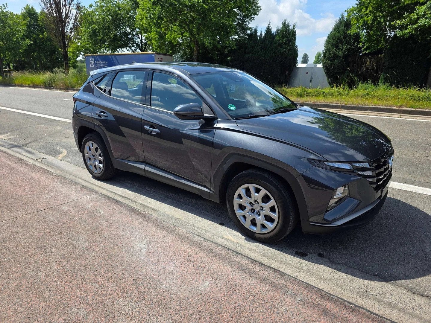 Hyundai Tucson 1.6 T-GDi Inspire 2021' 1°EIG. 41000KM IN PE, Autos, Hyundai, Argent ou Gris, Achat, 140 g/km, Entreprise