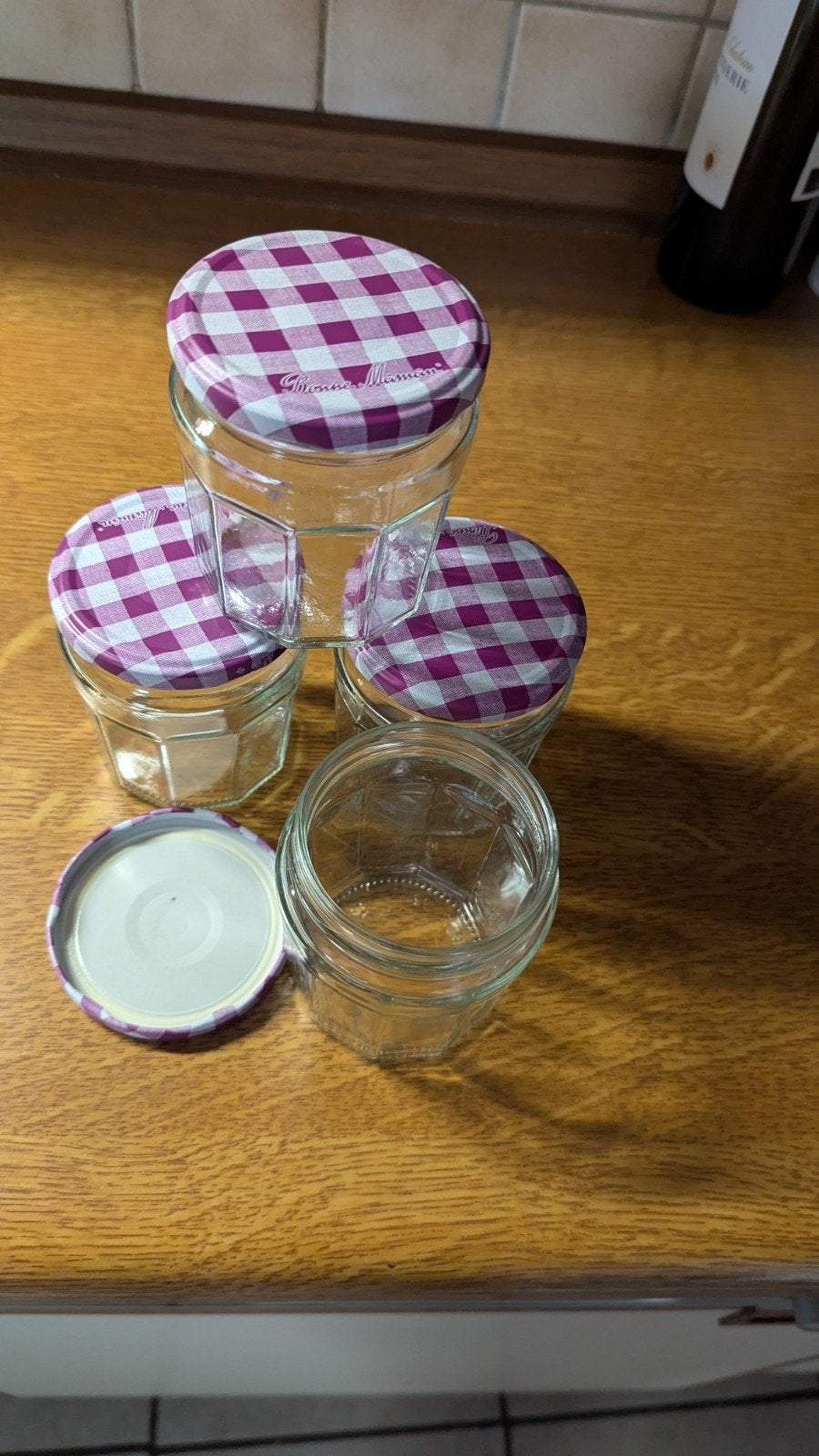 40 bocaux pour confiture, Avec couvercle, Comme neuf, Verre