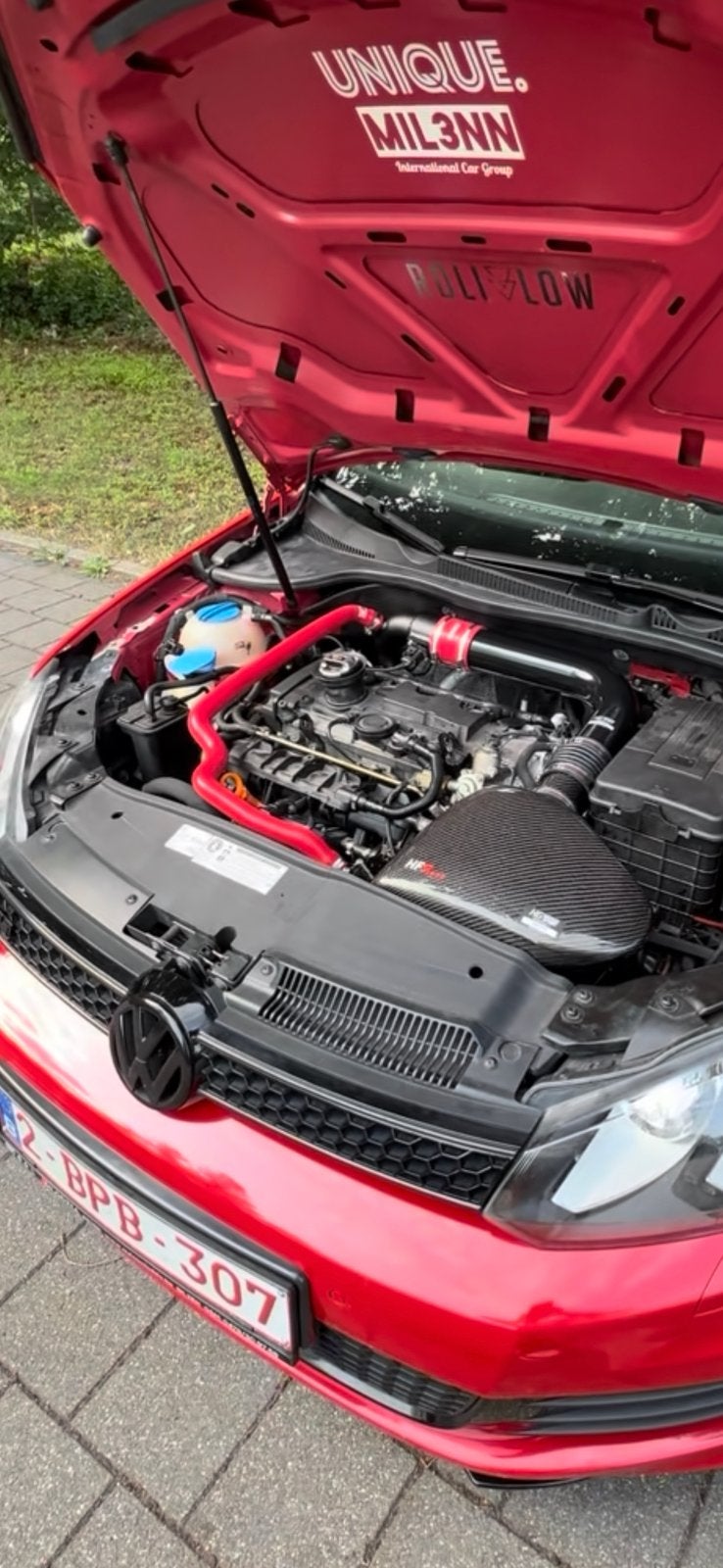 Golf 6R/gti siliconenbuizenset rood HF-series, Particulier, Rouge, Achat