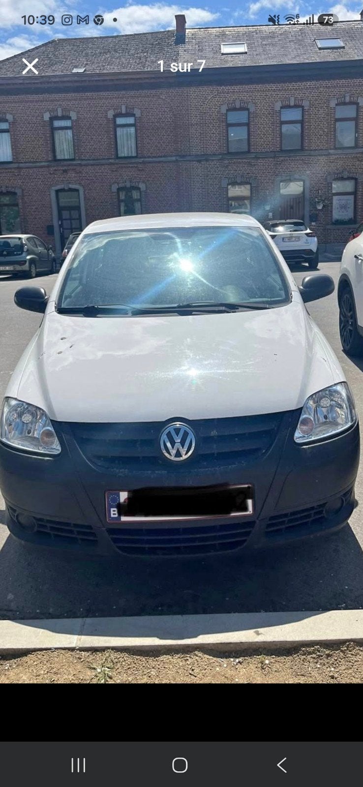 A vendre vw fox pret a immatriculé.  129000km 1.2 essenc, Enlèvement, Arrière, Pare-chocs