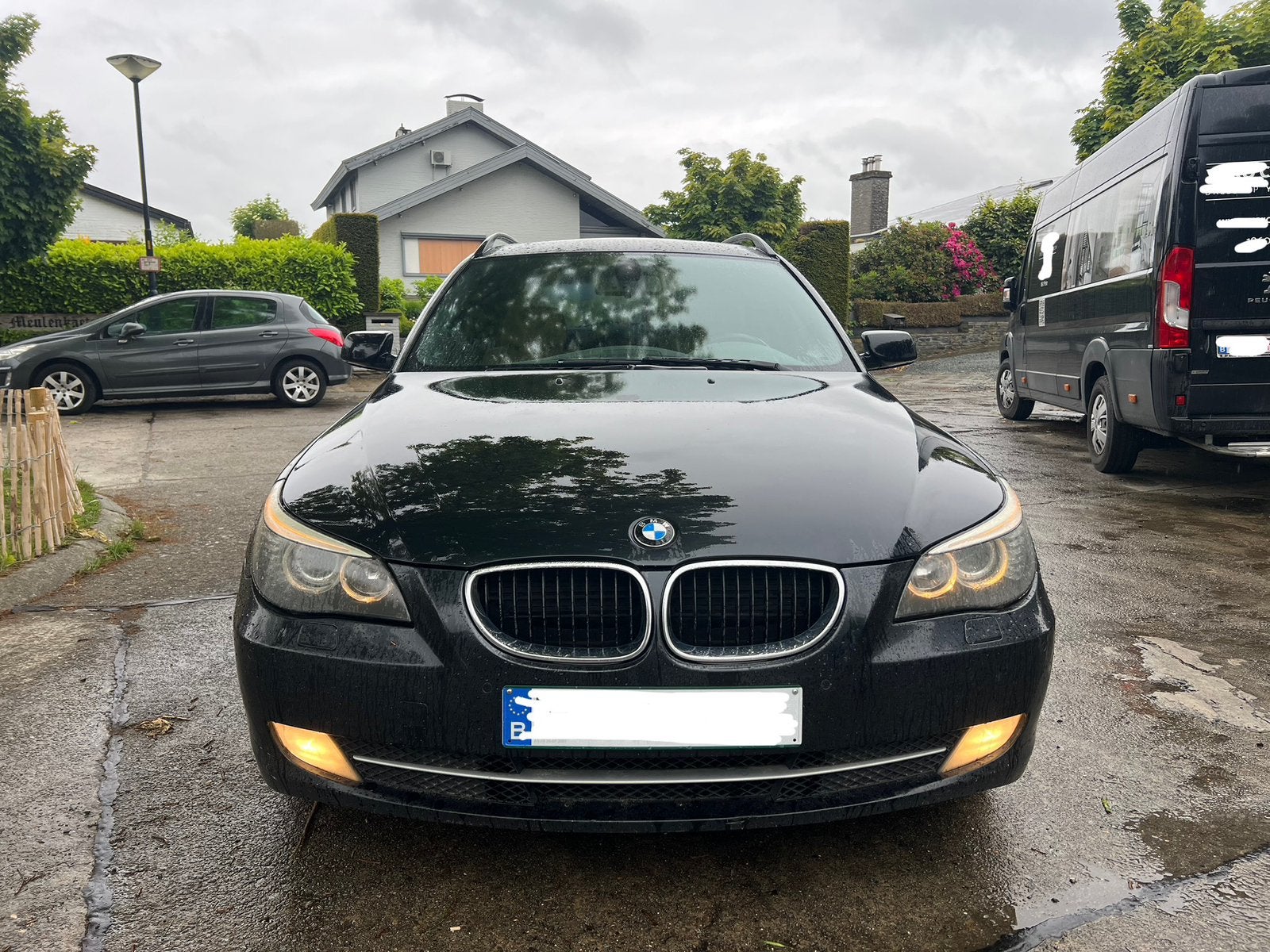 BMW 520d/2.0 diesel/2008/365.000 km/euro 4, Zwart, 5 deurs, Euro 4, Te koop
